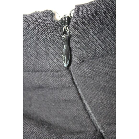 Akris Punto Women's Straight Leg Zip Closure Dress Pant Black Size 14 - Picture 4 of 10